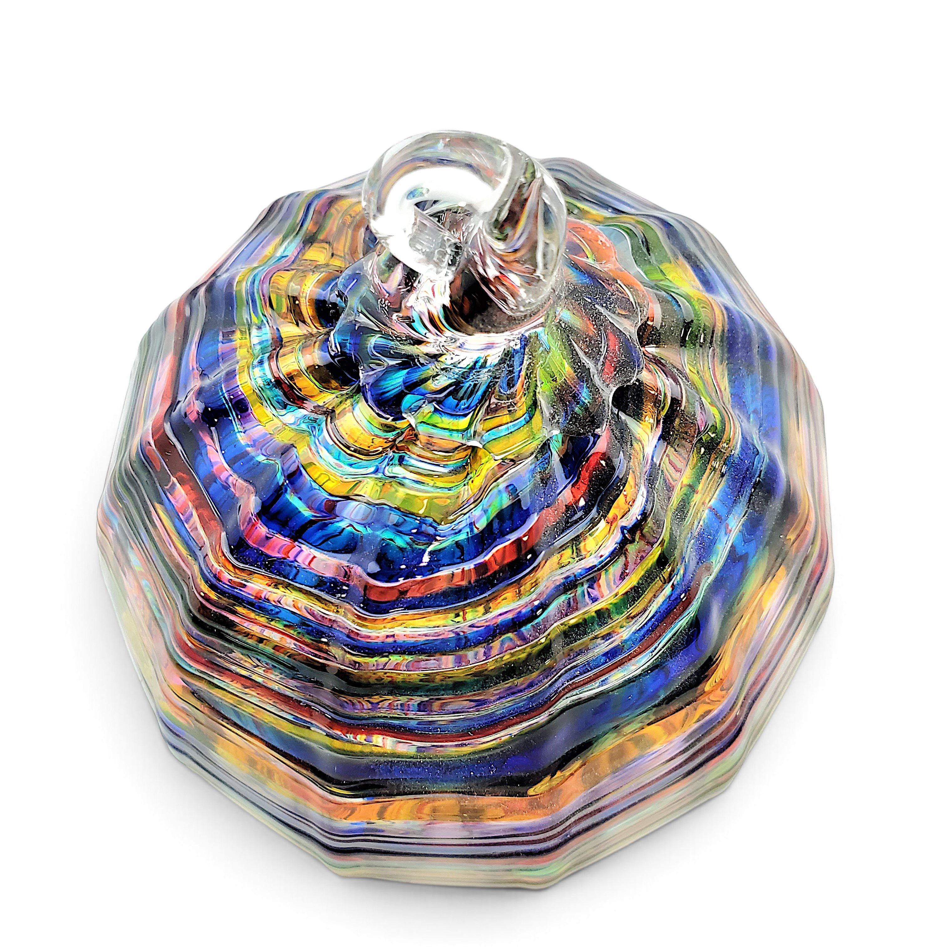 Classic Textured Ornament - Rainbow Kalidiscope