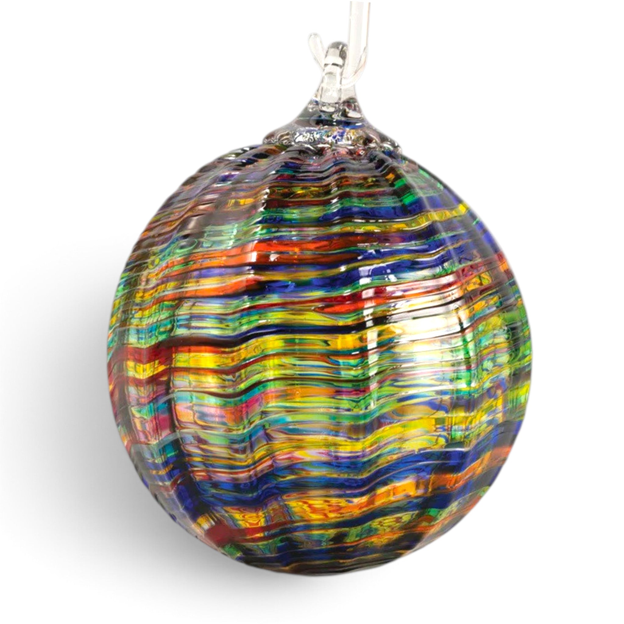 Classic Textured Ornament - Rainbow Kalidiscope