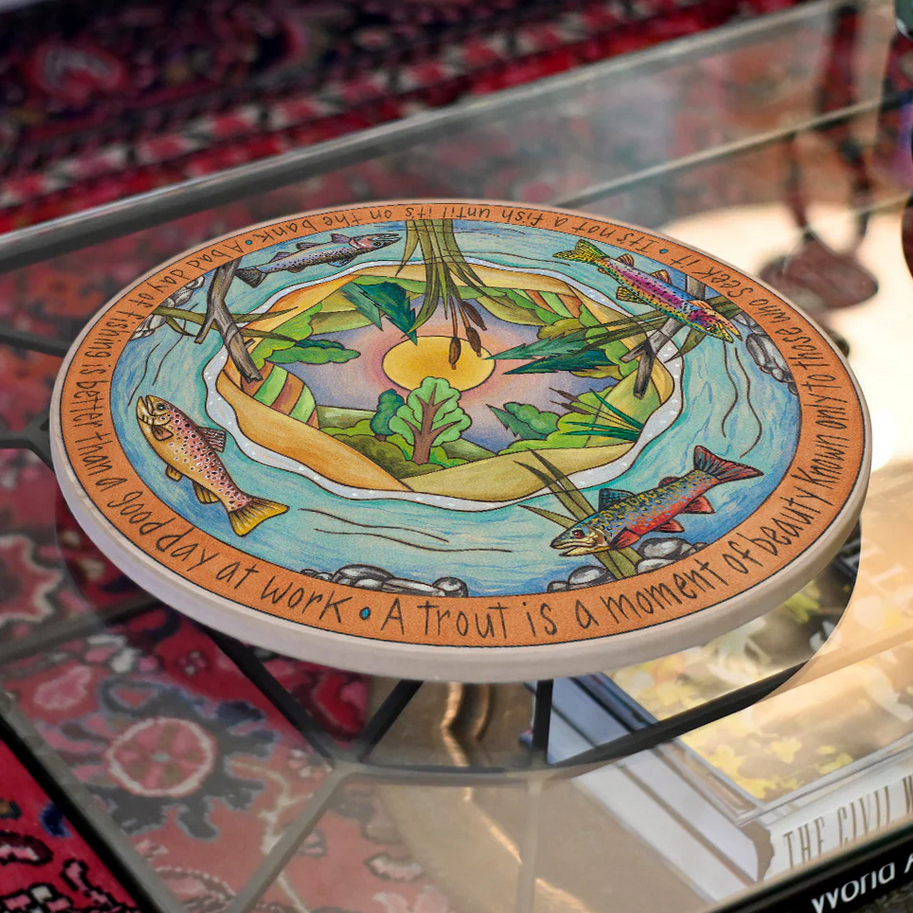 fisherman themed lazy susan looks great anywhere in your home