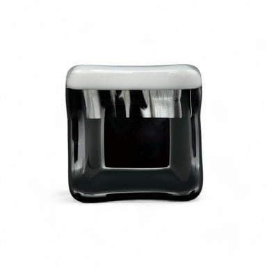 small square glass dish by Lisa Oakley measures 3 x 3