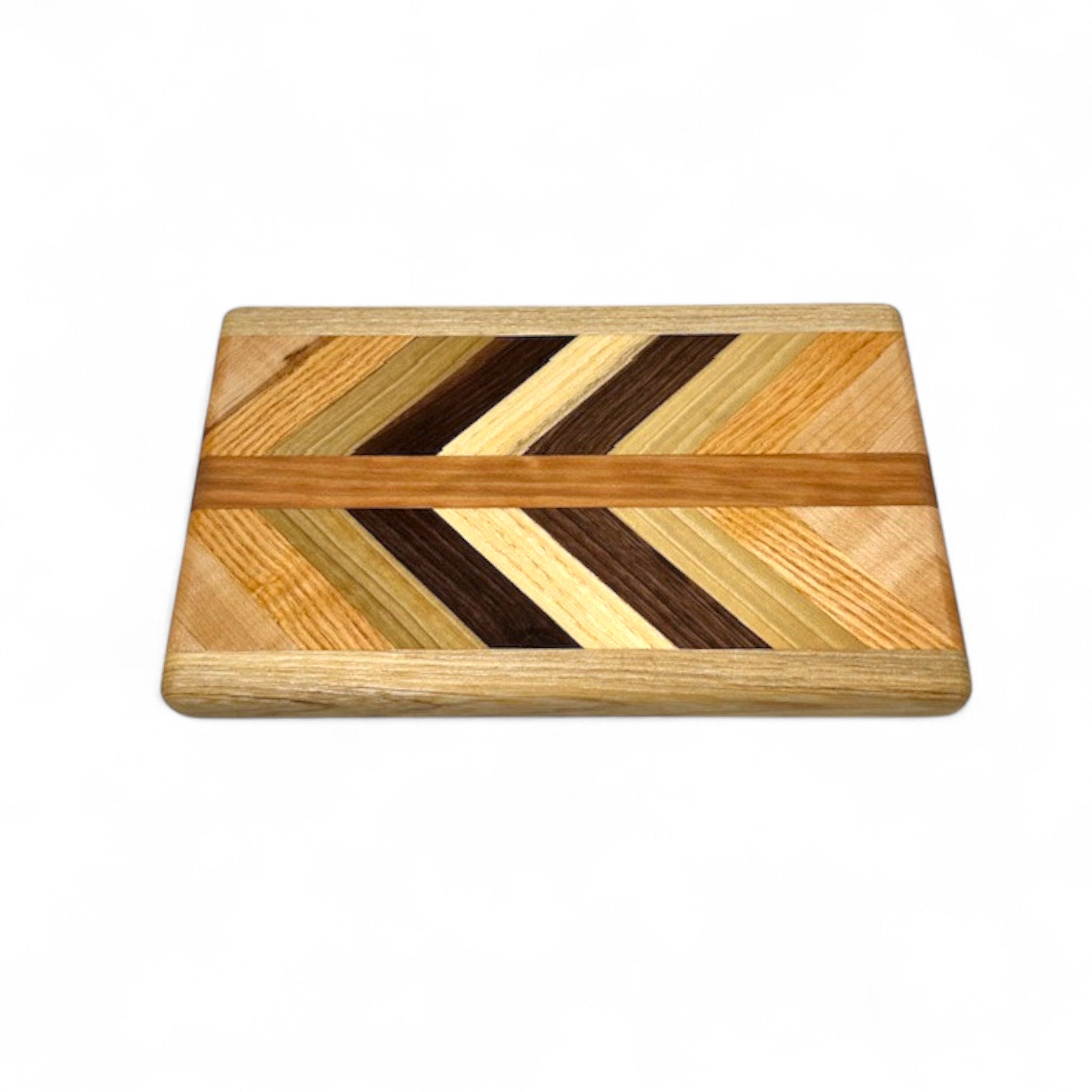 small rectangle cutting board, handcrafted from hardwoods