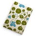 hand-printed kitchen towel with a spring nasturtium design. Printed on 100% Turkish cotton