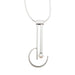sterling silver and pearl necklace with a sleek modern design