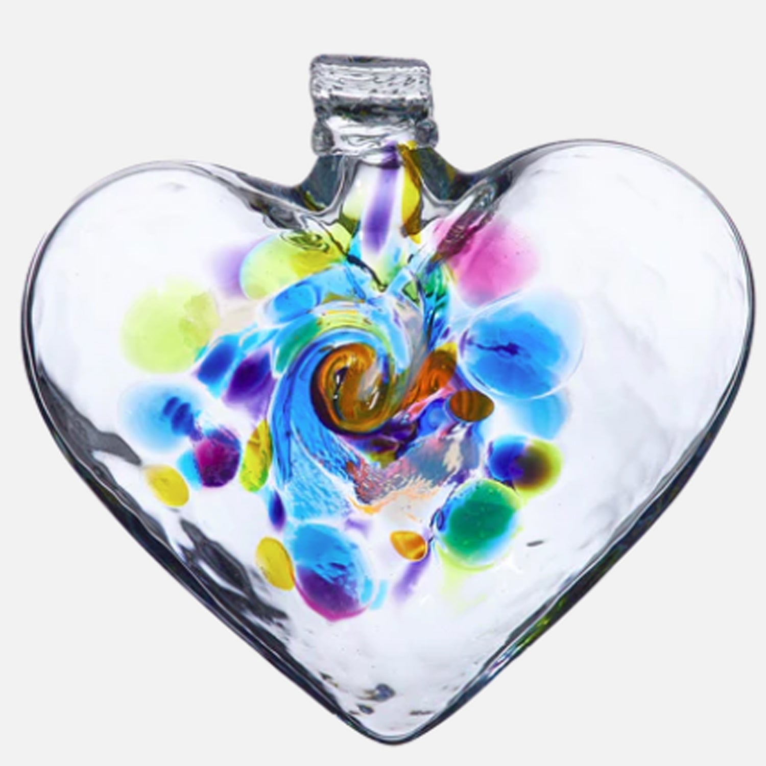 4 Beautiful GIANT Blown Glass Hearts. Glass Heart, Blown GLASS