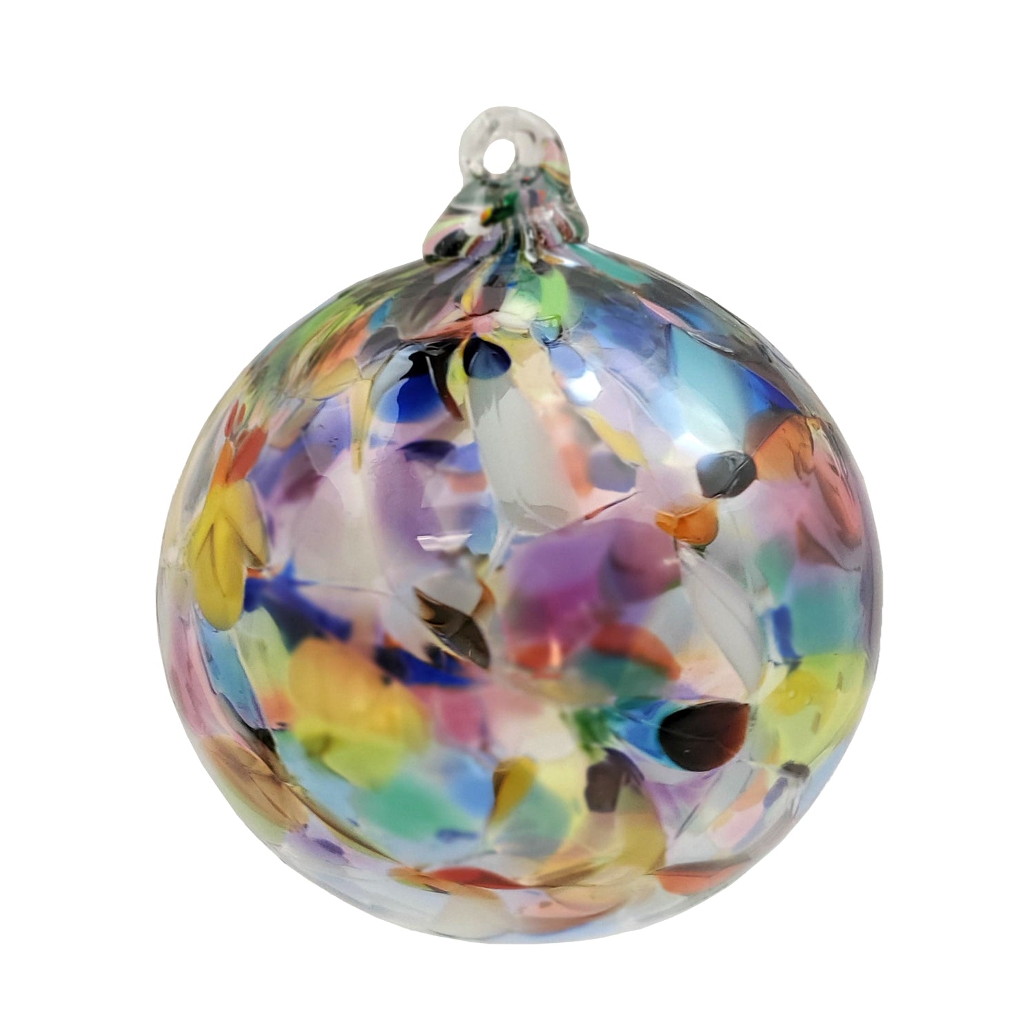 6 Mardi Gras Swirl Stripe Round Glitter Ornament – 318 Art Co.