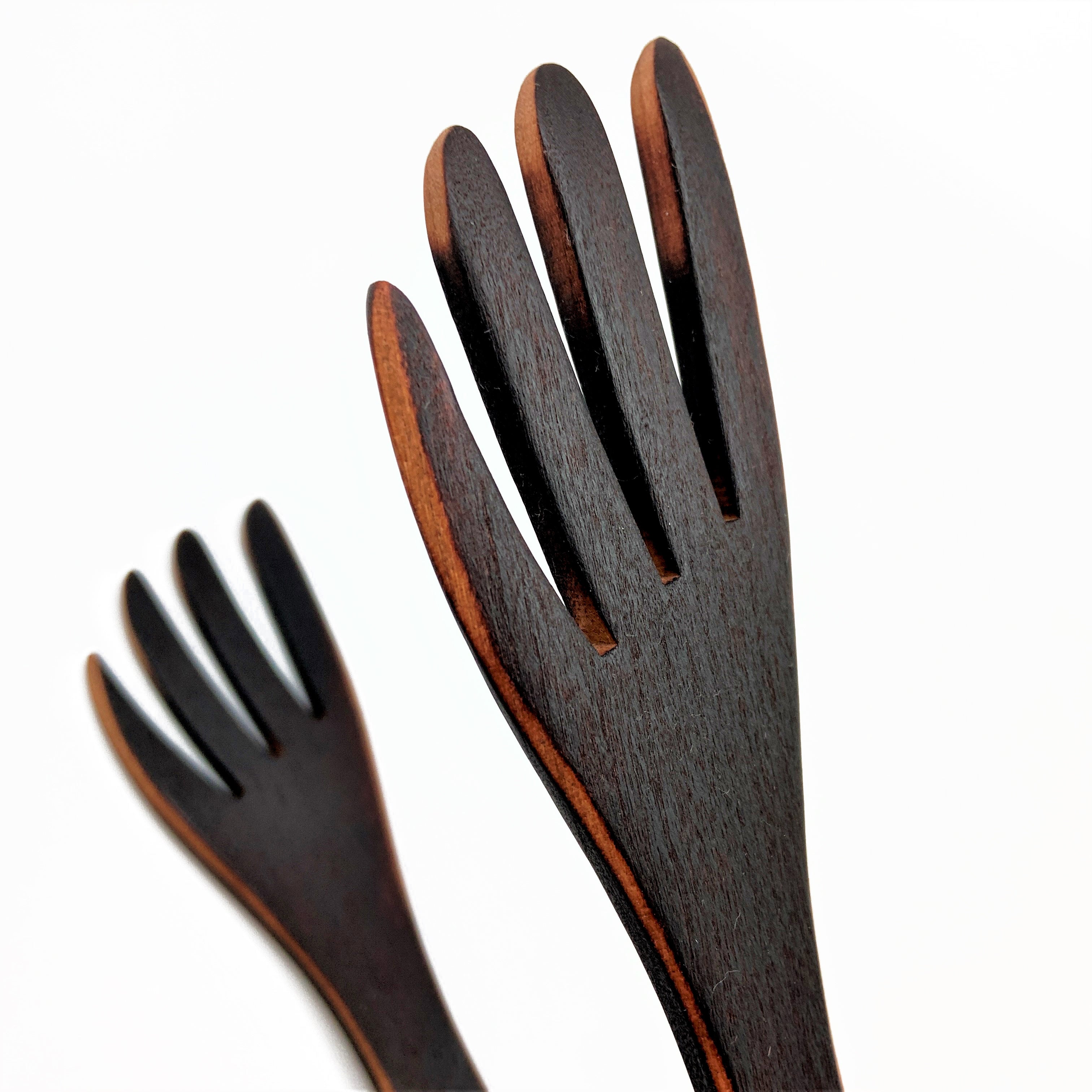 Flame Blackened Inside-Out Tongs