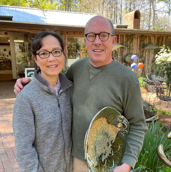 Mark & Hyunh Mai Fitzgerald - Teapot with Four Tea Bowls