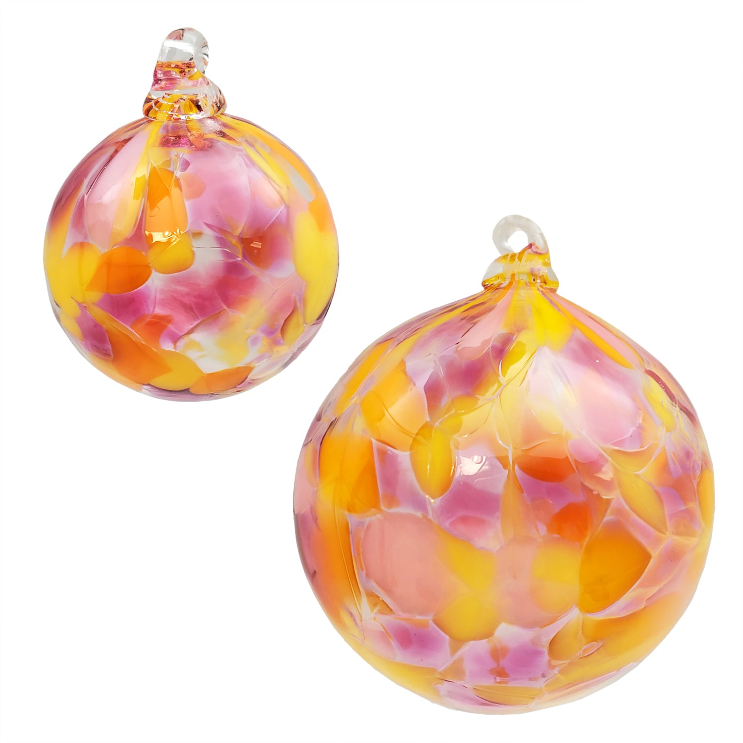 hand-blown glass ornaments welcome spring in bright colors