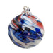 celebrate liberty with hand-blown red white and blue glass ornaments