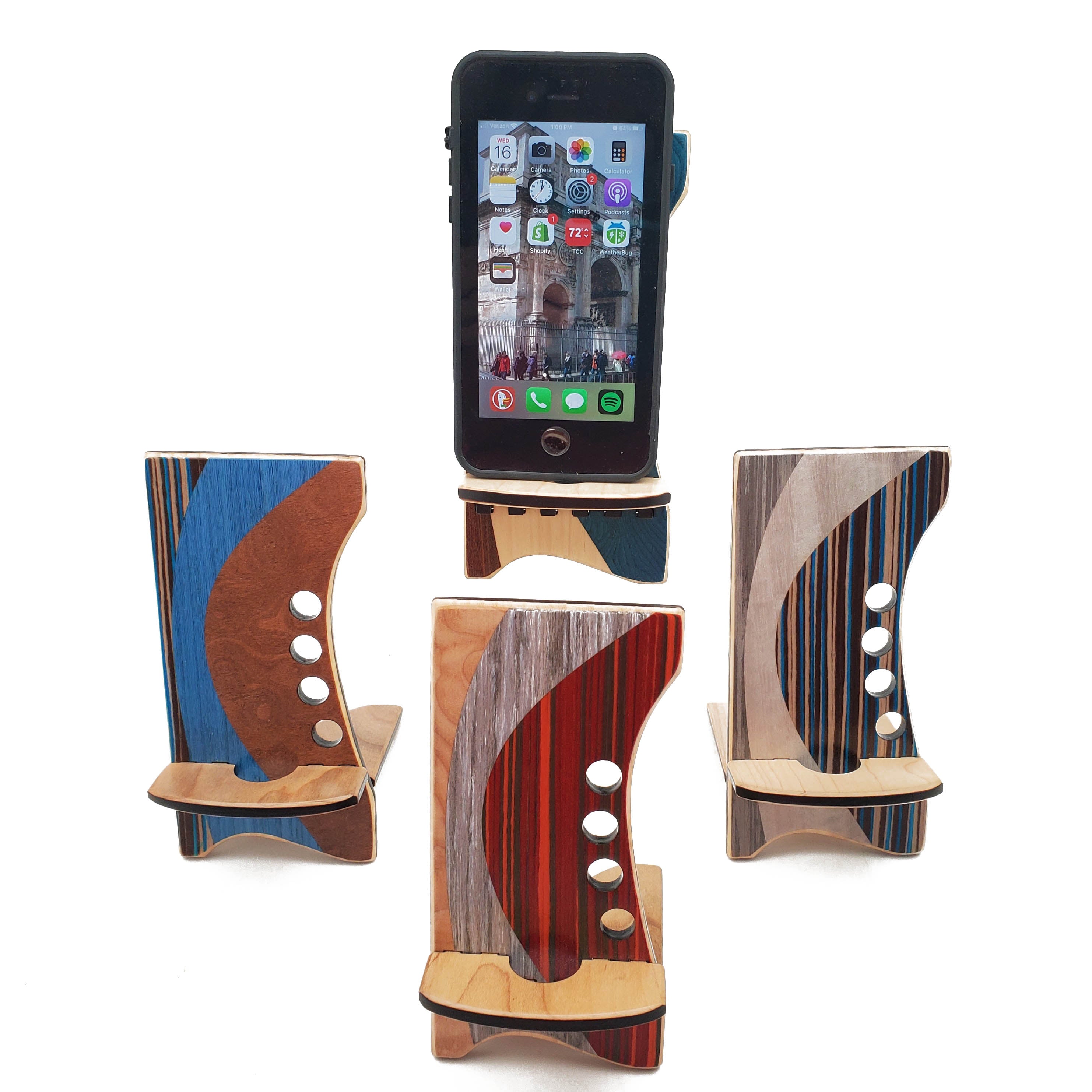 Marquetry Inlay Phone Stand