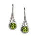 sterling silver earrings featuring stunning peridot gemstones