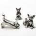 cat figurines crafted in pewter holding yoga poses